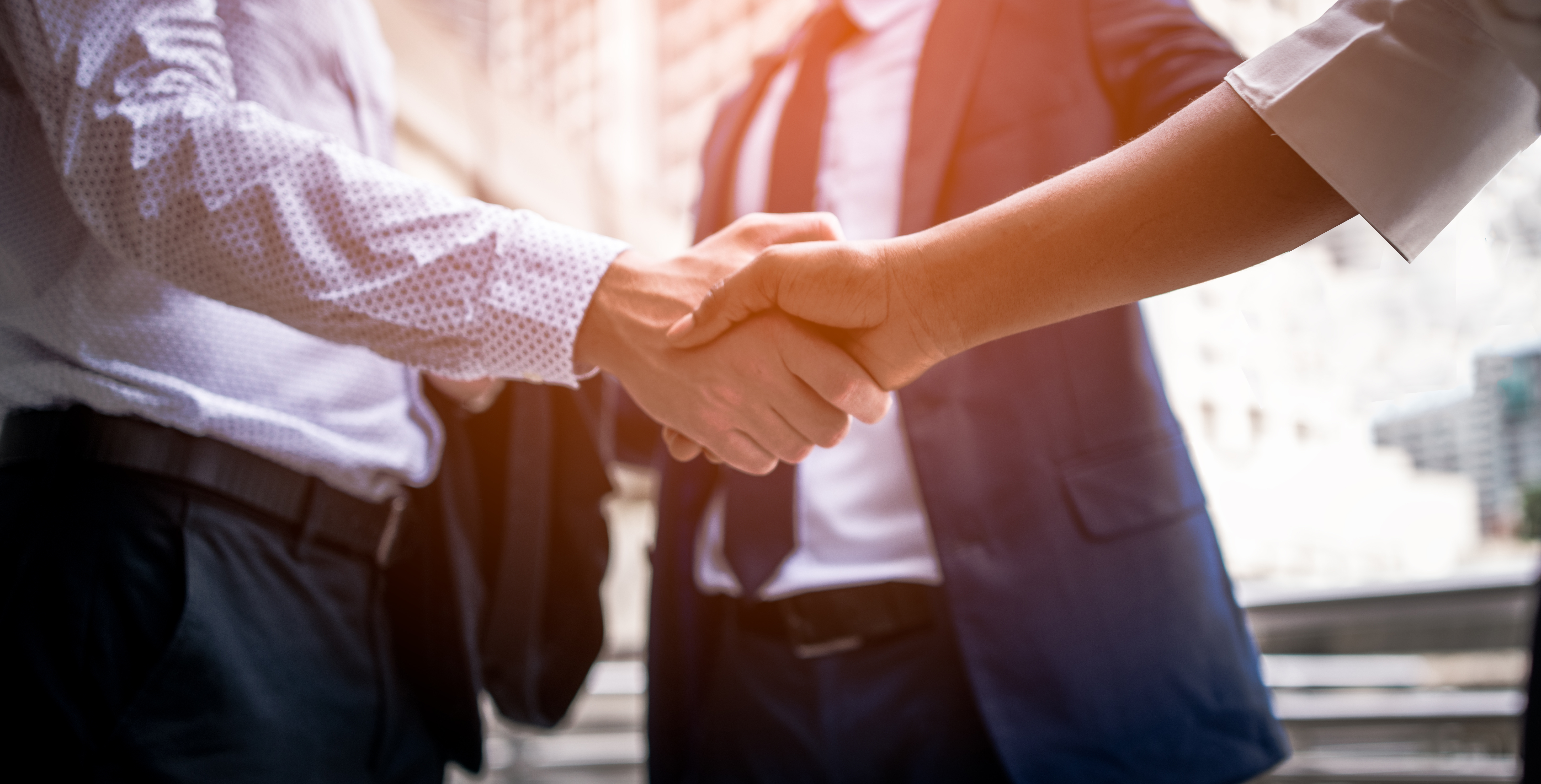 handshake between two people